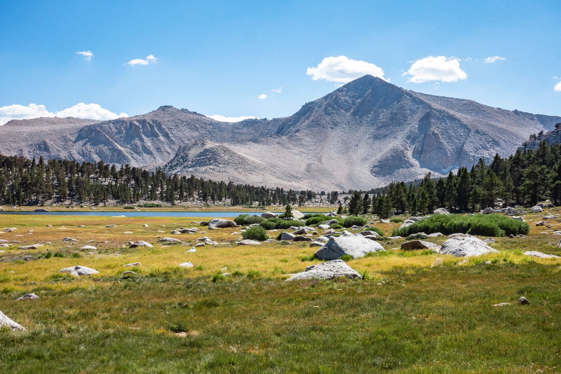 Cottonwood Lake 1 below Cirque Peak